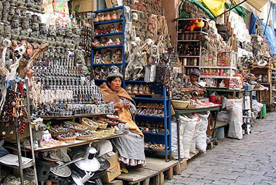 Рынок ведьм Меркадо-де-Брухас, Лапас - Боливия
